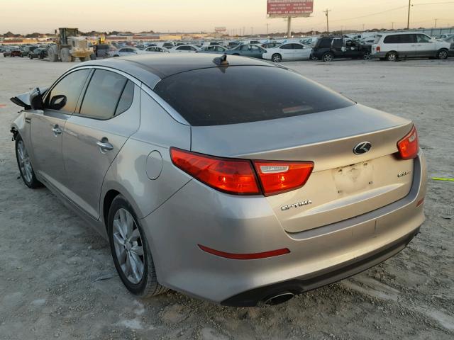 5XXGN4A70EG314062 - 2014 KIA OPTIMA EX SILVER photo 3