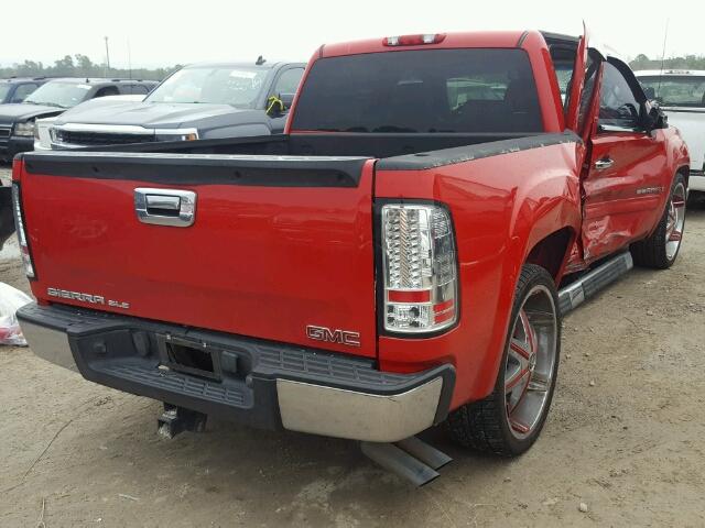 3GTEC23J49G204872 - 2009 GMC SIERRA C15 RED photo 4