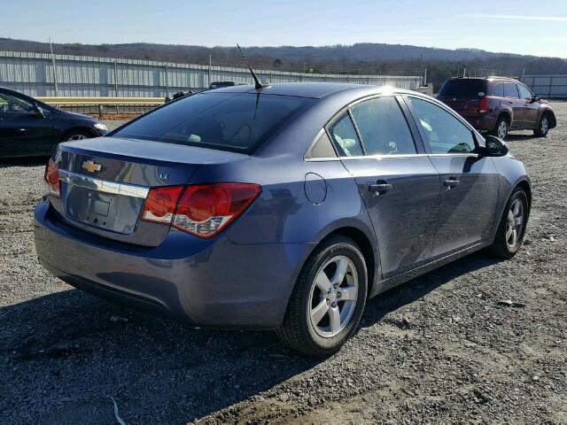 1G1PC5SB2E7120746 - 2014 CHEVROLET CRUZE LT BLUE photo 4