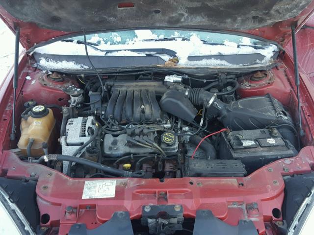 1FAFP55203G234587 - 2003 FORD TAURUS SES RED photo 7