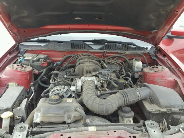 1ZVBP8AN5A5165346 - 2010 FORD MUSTANG RED photo 7