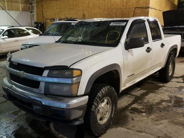 1GCDT138X58291650 - 2005 CHEVROLET COLORADO WHITE photo 2