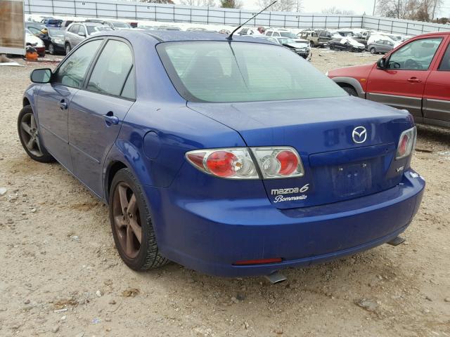 1YVHP80D565M03963 - 2006 MAZDA 6 S BLUE photo 3