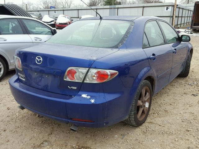 1YVHP80D565M03963 - 2006 MAZDA 6 S BLUE photo 4