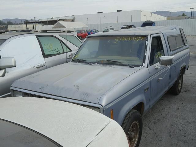 1FTBR10T2JUE21694 - 1988 FORD RANGER BLUE photo 2