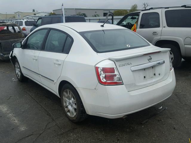 3N1AB6APXCL745975 - 2012 NISSAN SENTRA 2.0 WHITE photo 3