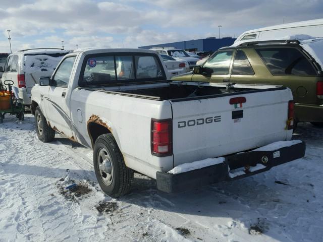 1B7FL26X4SW943882 - 1995 DODGE DAKOTA WHITE photo 3