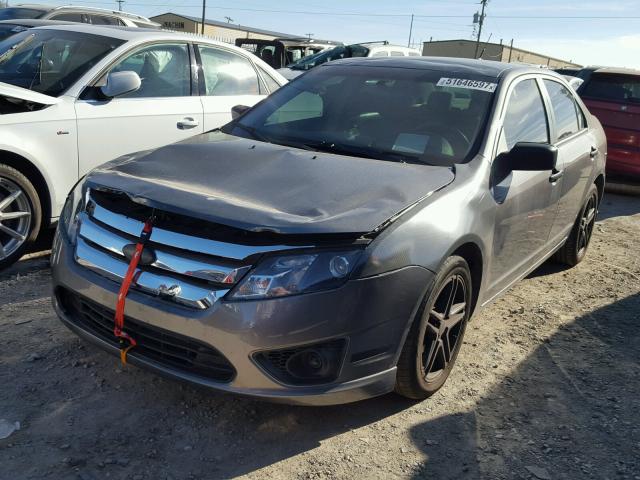 3FAHP0HA9AR378224 - 2010 FORD FUSION SE GRAY photo 2