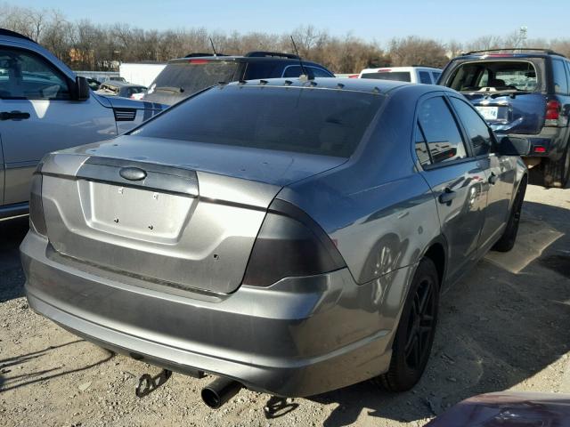 3FAHP0HA9AR378224 - 2010 FORD FUSION SE GRAY photo 4