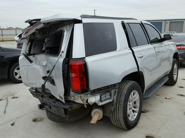 1GNSCAKC7FR137493 - 2015 CHEVROLET TAHOE C150 SILVER photo 4