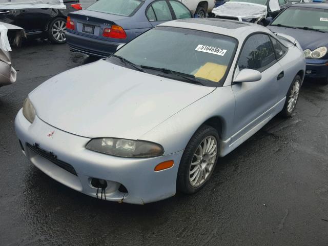 4A3AK44YXXE014469 - 1999 MITSUBISHI ECLIPSE GS SILVER photo 2