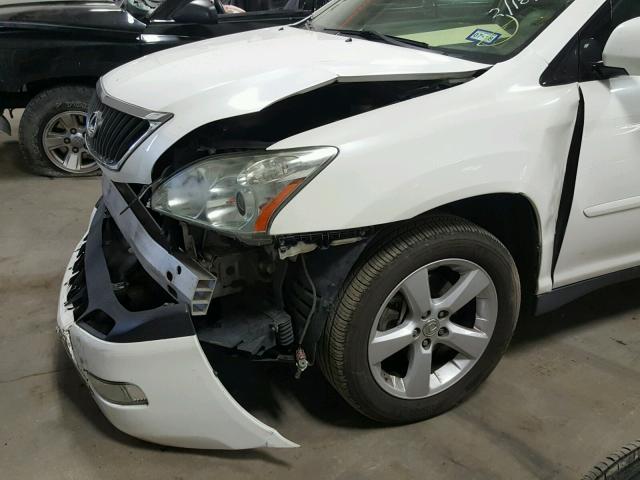 2T2GK31U19C059147 - 2009 LEXUS RX 350 WHITE photo 9