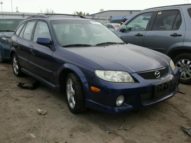 JM1BJ245X21496624 - 2002 MAZDA PROTEGE PR BLUE photo 1