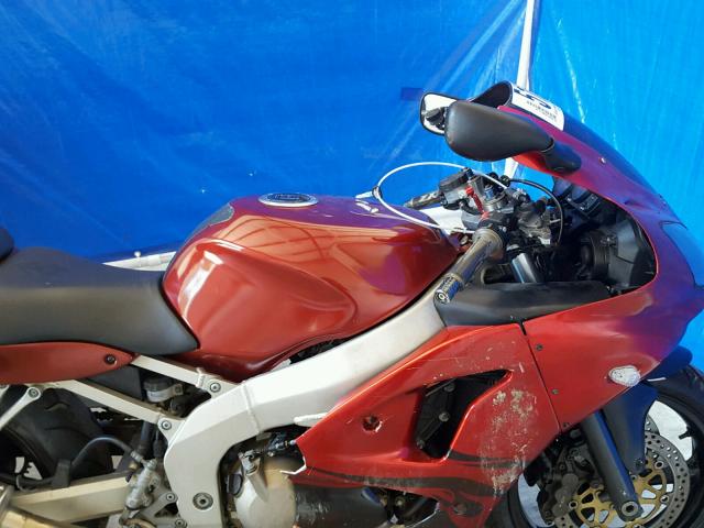 JKAZX4J152A049414 - 2002 KAWASAKI ZX600 J1 MAROON photo 5