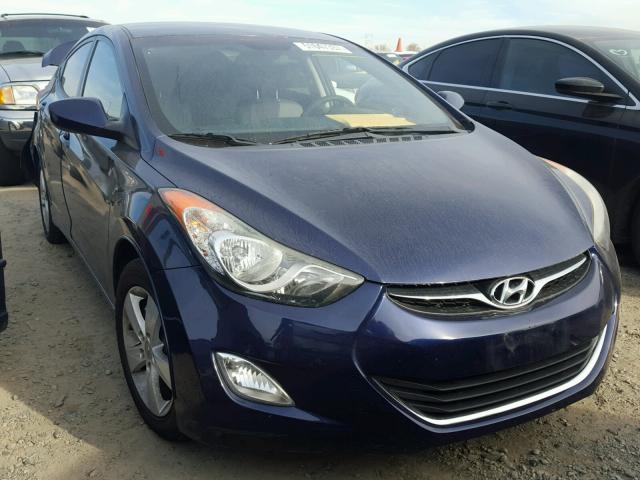 5NPDH4AE5CH104812 - 2012 HYUNDAI ELANTRA GL BLUE photo 1