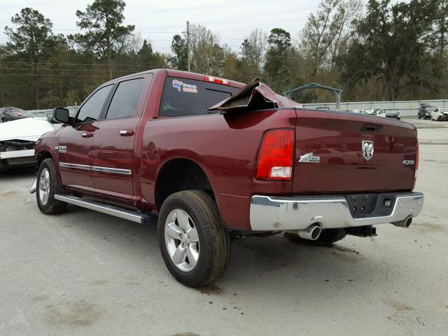 3C6RR7LT5HG549056 - 2017 RAM 1500 SLT BURGUNDY photo 3