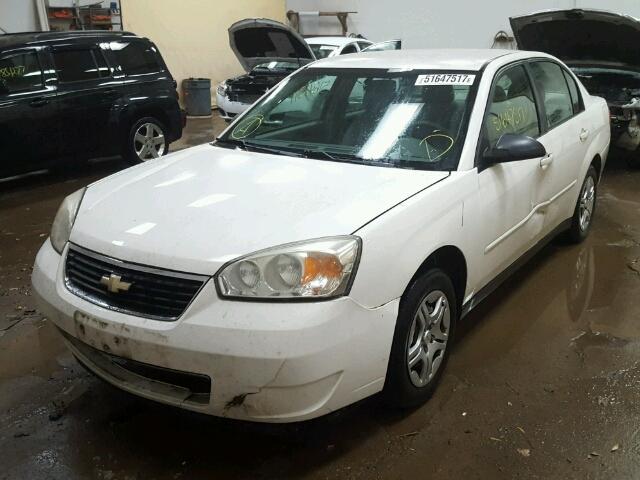 1G1ZS58FX7F274183 - 2007 CHEVROLET MALIBU LS WHITE photo 2