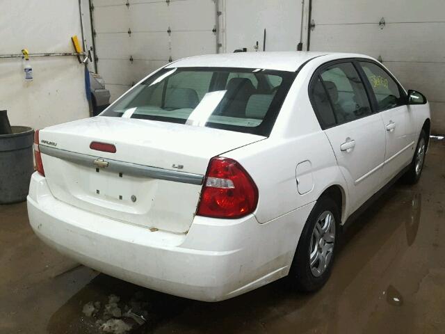 1G1ZS58FX7F274183 - 2007 CHEVROLET MALIBU LS WHITE photo 4