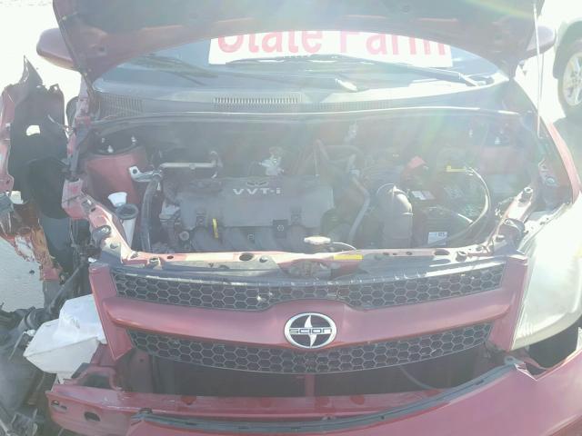 JTKKT624960172239 - 2006 TOYOTA SCION XA BURGUNDY photo 7