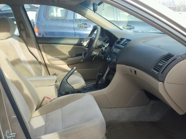 1HGCM56304A032366 - 2004 HONDA ACCORD LX TAN photo 5