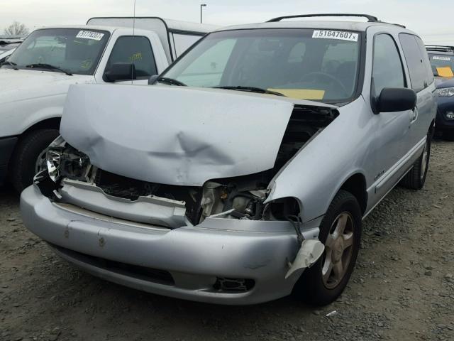 4N2XN11T7XD826956 - 1999 NISSAN QUEST SE SILVER photo 2