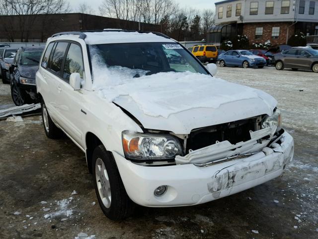 JTEEP21A750099584 - 2005 TOYOTA HIGHLANDER WHITE photo 1