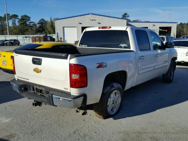 3GCPKTE7XDG105808 - 2013 CHEVROLET SILVERADO WHITE photo 4