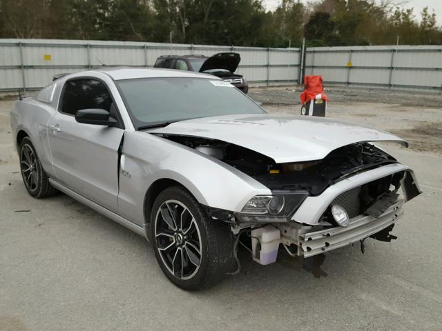 1ZVBP8CF9E5218867 - 2014 FORD MUSTANG GT SILVER photo 1