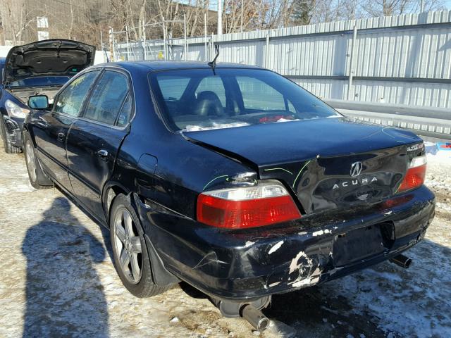 19UUA56963A055358 - 2003 ACURA 3.2TL TYPE BLACK photo 3