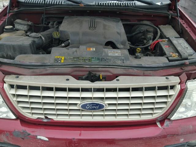 1FMZU74W03UC14952 - 2003 FORD EXPLORER E RED photo 7