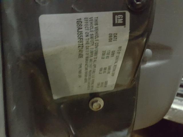 1G8AJ55F87Z141409 - 2007 SATURN ION LEVEL GRAY photo 10