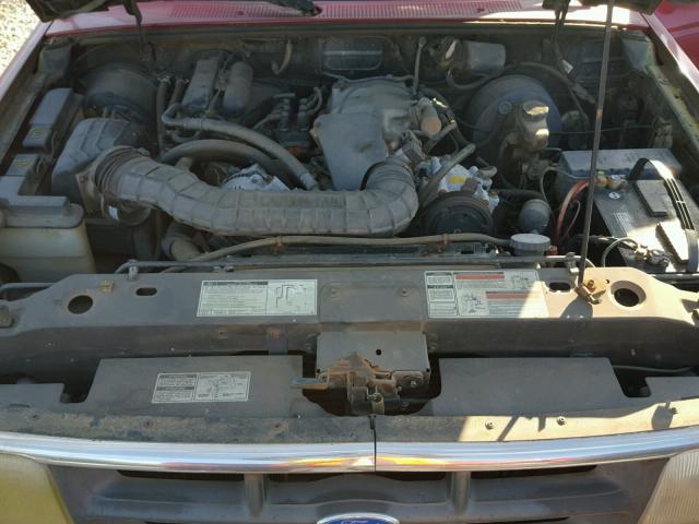 1FTCR10X4PUC29452 - 1993 FORD RANGER BURGUNDY photo 7