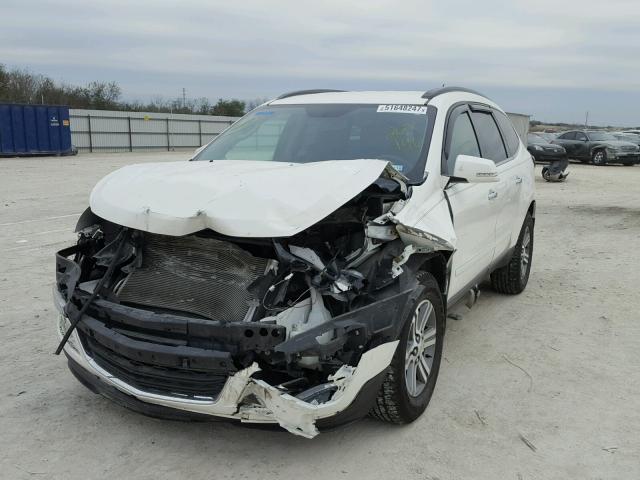 1GNKRGKD3FJ267196 - 2015 CHEVROLET TRAVERSE L WHITE photo 2