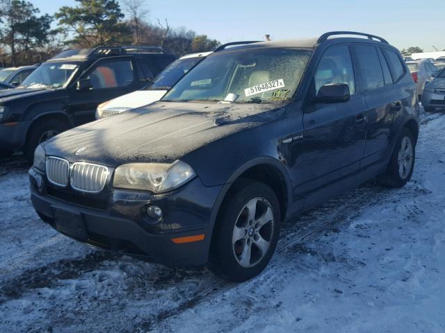 WBXPC93468WJ04531 - 2008 BMW X3 3.0SI BLUE photo 2