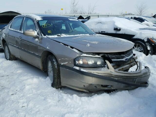 2G1WF52E629101155 - 2002 CHEVROLET IMPALA BEIGE photo 1