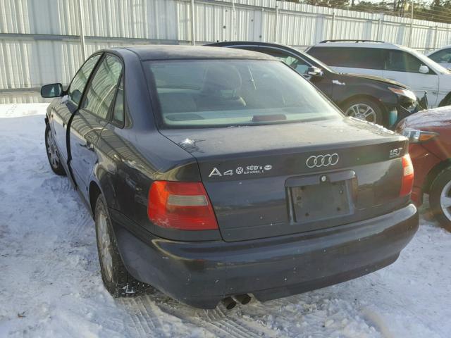 WAUCB28D8XA062533 - 1999 AUDI A4 1.8T QU BLACK photo 3