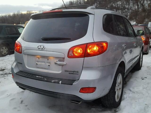 5NMSH73E37H027429 - 2007 HYUNDAI SANTA FE S SILVER photo 4