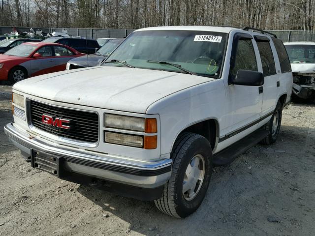 1GKEK13R8VJ754088 - 1997 GMC YUKON WHITE photo 2