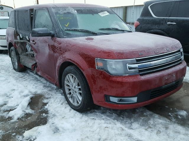 2FMGK5C83DBD00719 - 2013 FORD FLEX SEL أحمر صورة 1