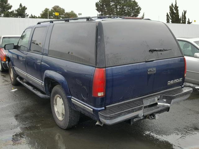 1GNFK16RXTJ387792 - 1996 CHEVROLET SUBURBAN K BLUE photo 3