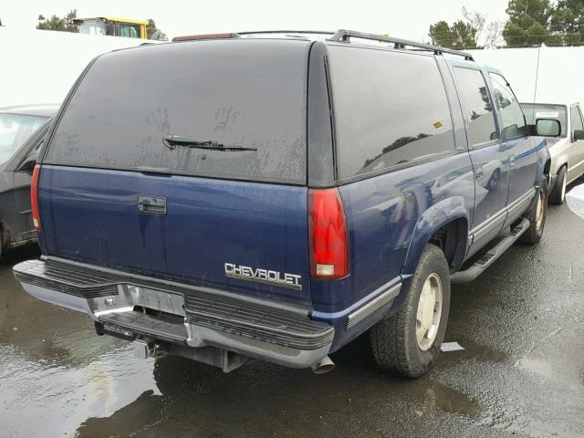 1GNFK16RXTJ387792 - 1996 CHEVROLET SUBURBAN K BLUE photo 4