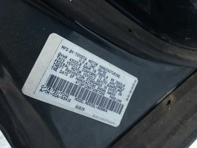 4T1BF12BXTU067032 - 1996 TOYOTA AVALON XL GREEN photo 10