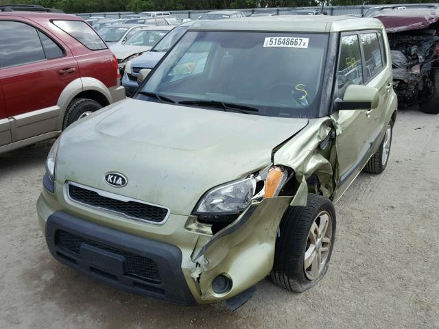 KNDJT2A28B7257263 - 2011 KIA SOUL + GREEN photo 2