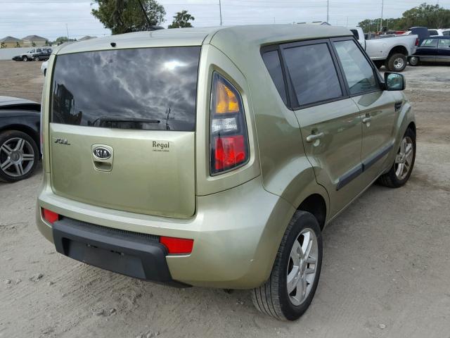 KNDJT2A28B7257263 - 2011 KIA SOUL + GREEN photo 4