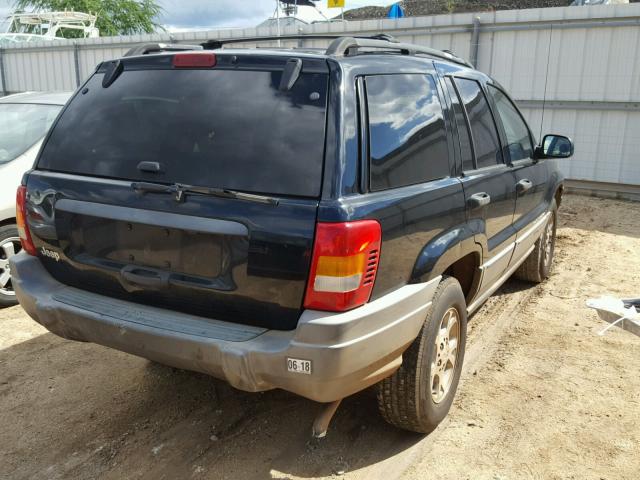 1J4GX48S11C648500 - 2001 JEEP GRAND CHER BLACK photo 4