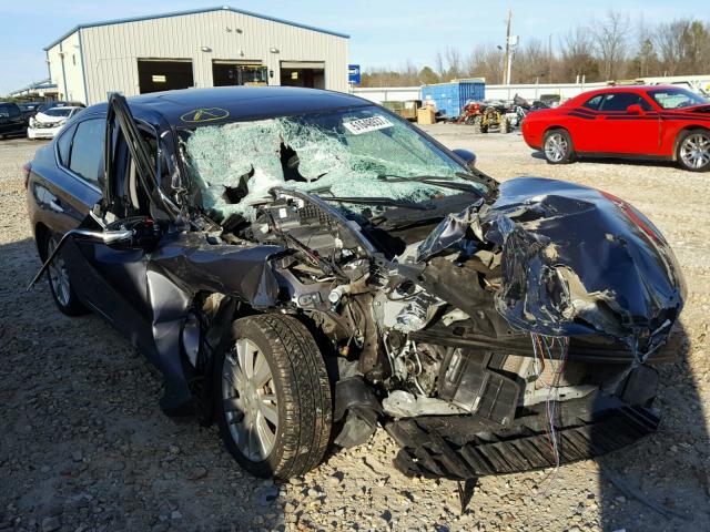 3N1AB7AP5EY248229 - 2014 NISSAN SENTRA S GRAY photo 1