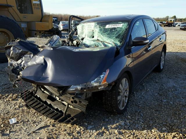 3N1AB7AP5EY248229 - 2014 NISSAN SENTRA S GRAY photo 2