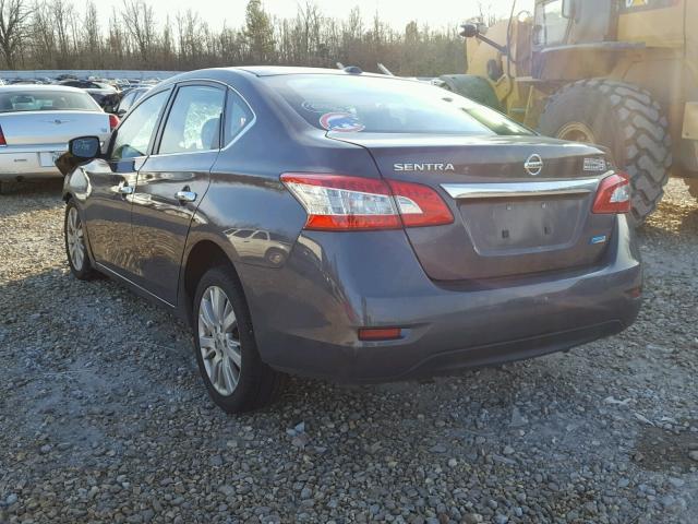 3N1AB7AP5EY248229 - 2014 NISSAN SENTRA S GRAY photo 3