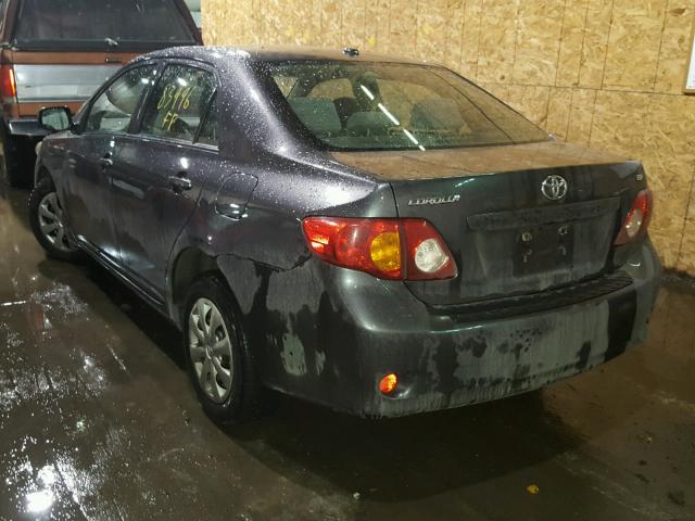 JTDBL40E999026317 - 2009 TOYOTA COROLLA BA GRAY photo 3