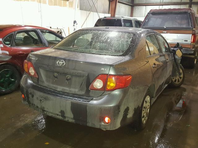 JTDBL40E999026317 - 2009 TOYOTA COROLLA BA GRAY photo 4